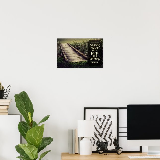 Dale Carnegie inspirationsoffert "Blev upptagen" Poster (Hemmakontoret)