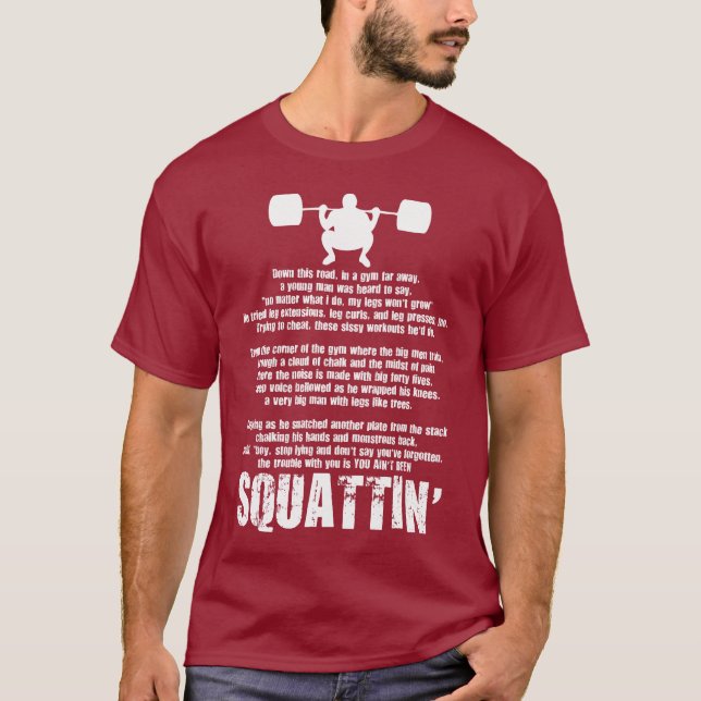 Dale Clark Squat Dikt Apparel T-shirt (Framsida)