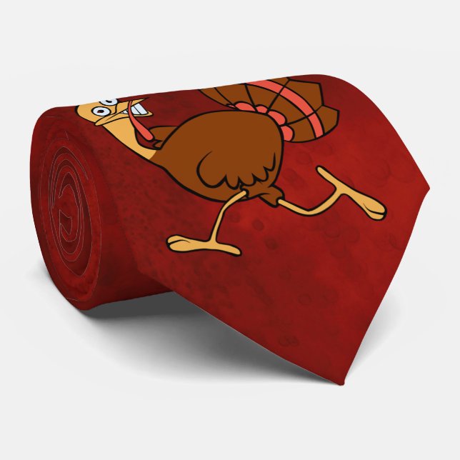 Dale Crazy Turkey Thanksgiving röd Slips (Rullad)