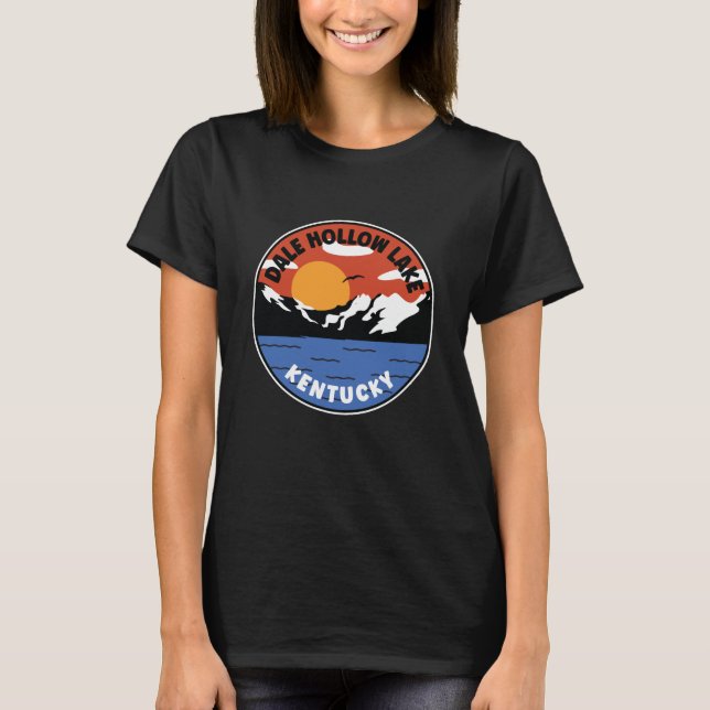 Dale Hollow Sjö Kentucky Sunset T Shirt (Framsida)