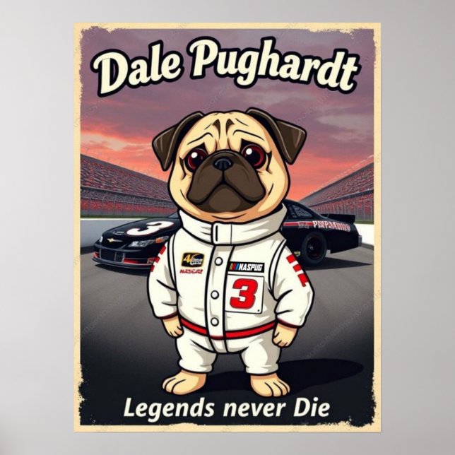 Dale Pughardt Legender Dör Aldrig Poster (Framsidan)