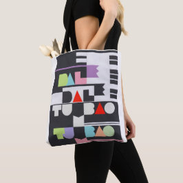Dale Tumbao Papper Collage Tote Tygkasse