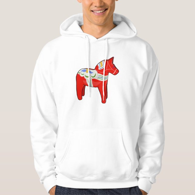 Dalecarlisk häst hoodie (Framsida)