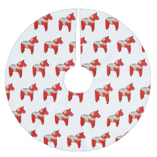 Dalecarlisk häst julgransmatta borstad polyester