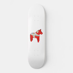 Dalecarlisk häst mini skateboard bräda 18,5 cm
