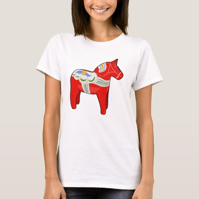 Dalecarlisk häst t shirt (Framsida)