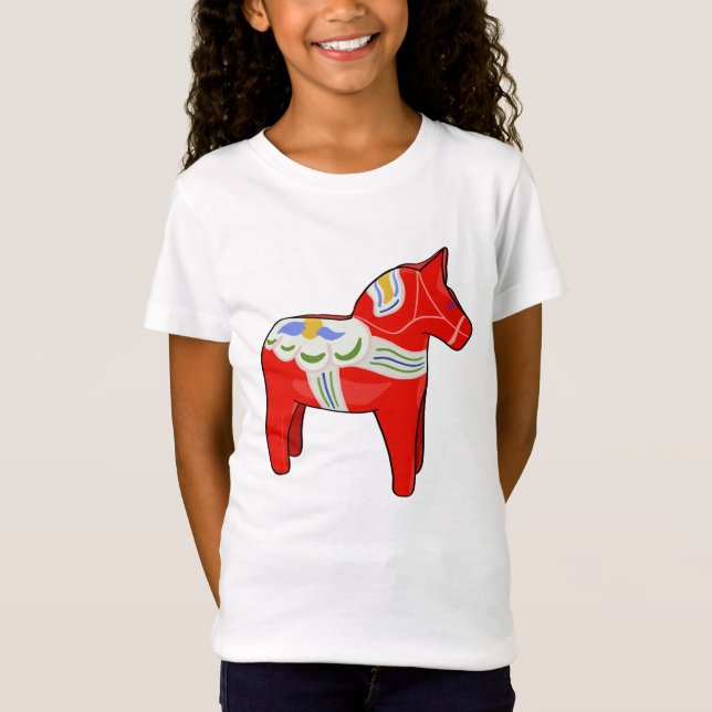 Dalecarlisk häst t shirt (Framsida)