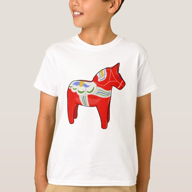 Dalecarlisk häst t shirt (Framsida)