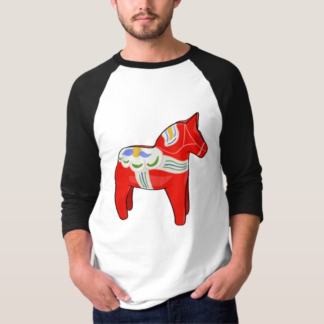 Dalecarlisk häst t shirt (Framsida)