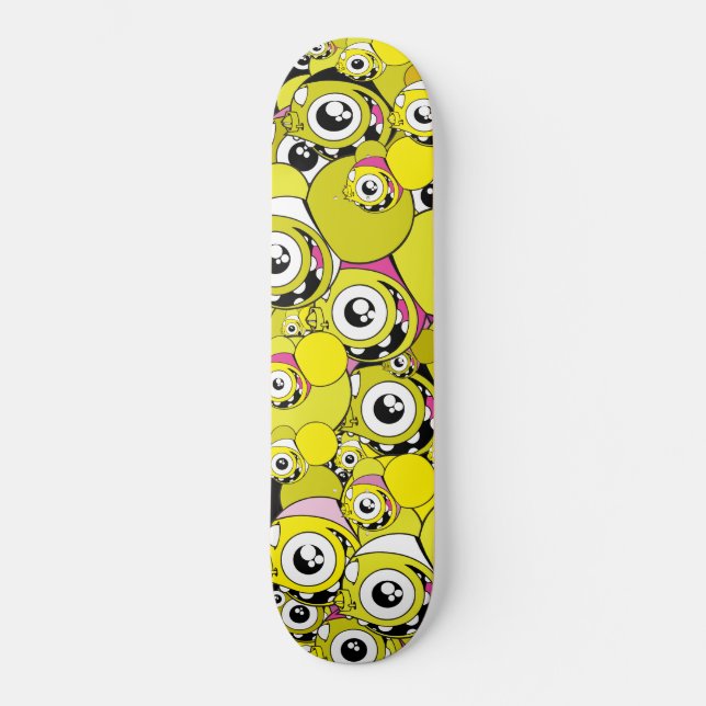 Dalek "Ögon" Old School Skateboard Bräda 21,6 Cm (Framsida)