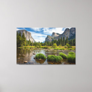 Dalen beskådar i den Yosemite nationalparken Canvastryck