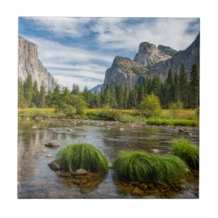Dalen beskådar i den Yosemite nationalparken Kakelplatta