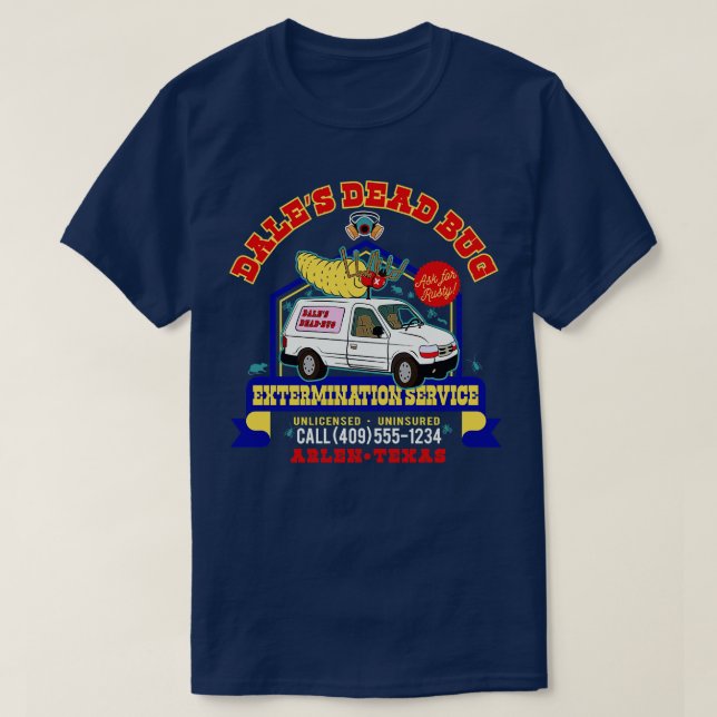 Dales Dead Kryp Service T Shirt (Design framsida)