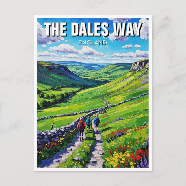 Dales Way England Travel Vykort (Framsida)