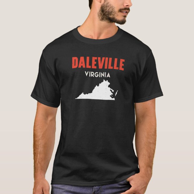 Daleville Virginia USA State America Travel Virgin T Shirt (Framsida)