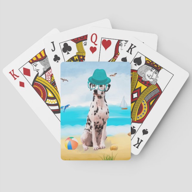 Dalformation Hund på Beach Casinokort (Baksidan)