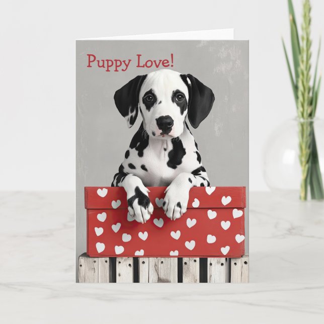 Dalformation hund Valentine Card Tack Kort (Framsida)