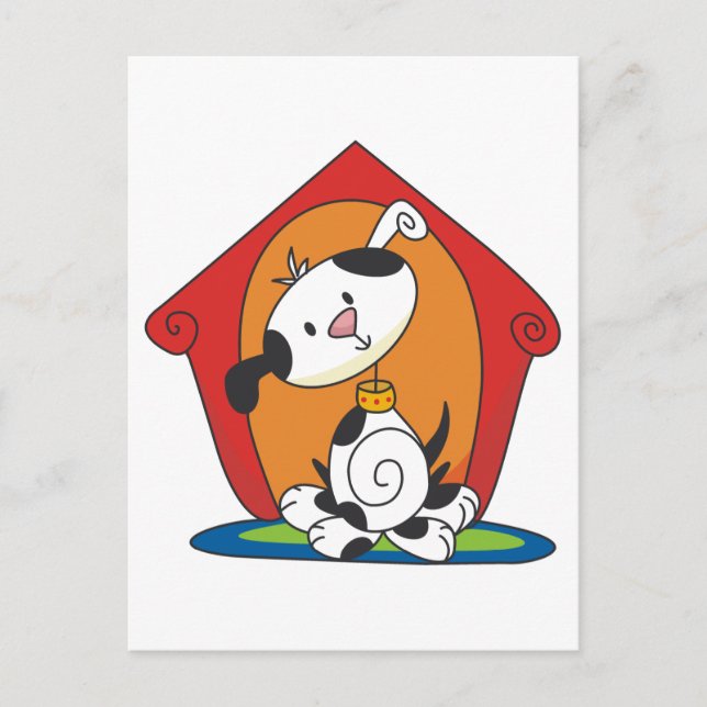 Dalformation in Hund House T-shirts and Gifts Vykort (Framsida)