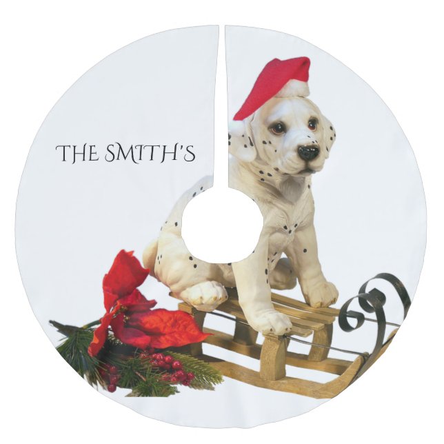 Dalformation julgran skirt, anpassningsbar familj  julgransmatta borstad polyester (Framsidan)