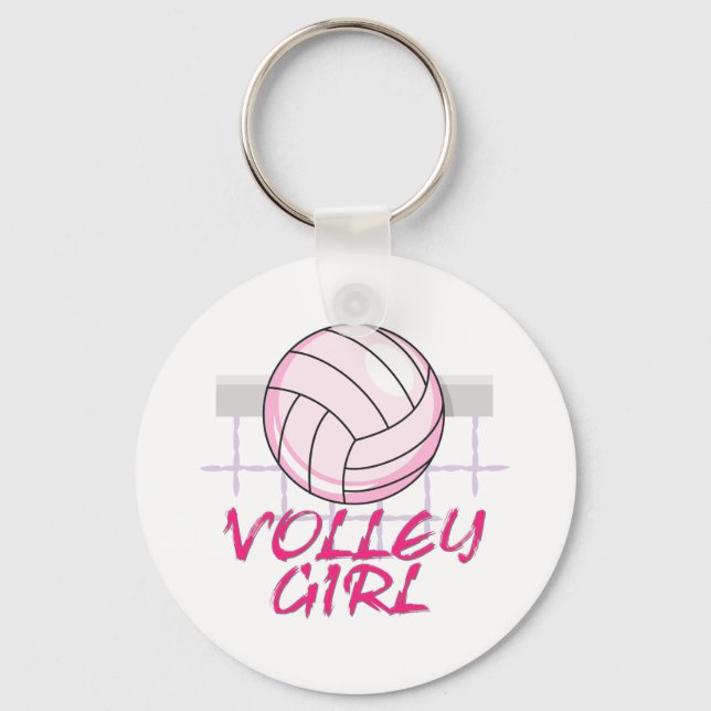 dalgång volleyboll tjej volleyboll design nyckelring (Framsida)
