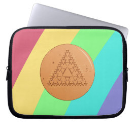 Dalgona-godis triangel bärbar datorskydd laptop fodral