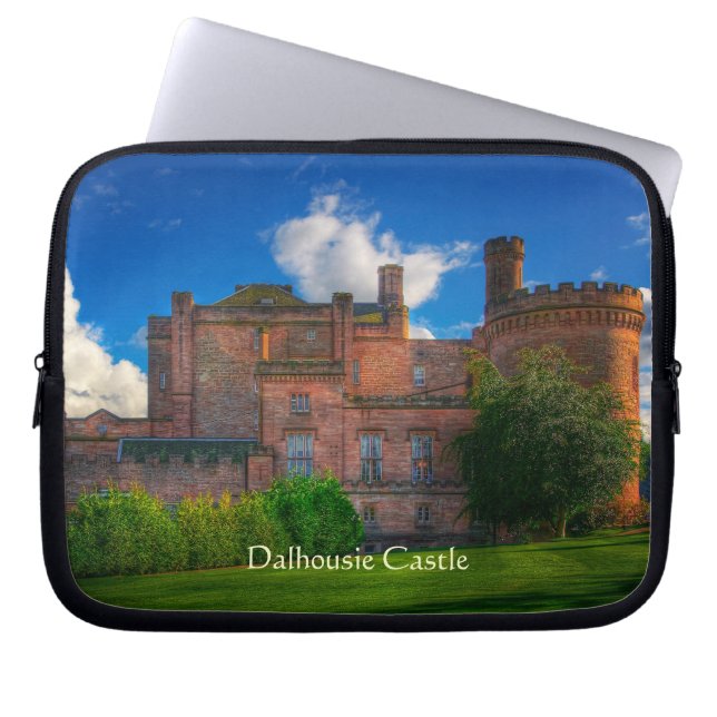 Dalhousie Castle, Midlothian, Skottland Laptop Fodral (Framsidan)