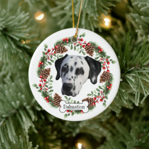 dalhund julgransprydnad keramik