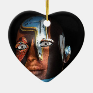 Dali 3d illustrationer på Merchandise Julgransprydnad Keramik