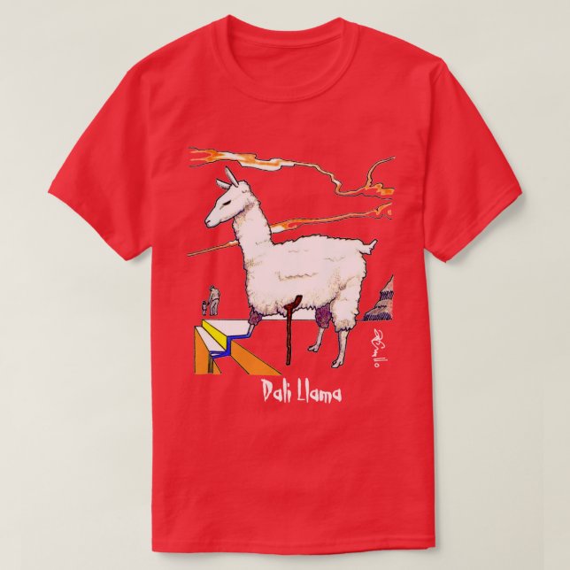 Dali Llama T Shirt (Design framsida)