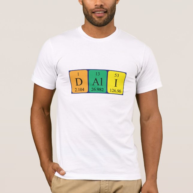 Dali Periodisk skjorta bord namn T Shirt (Framsida)