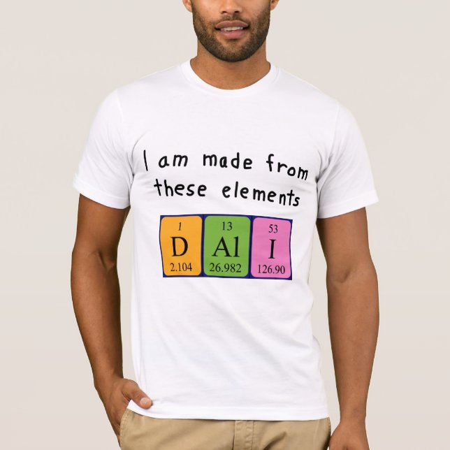 Dali Periodisk skjorta bord namn T Shirt (Framsida)