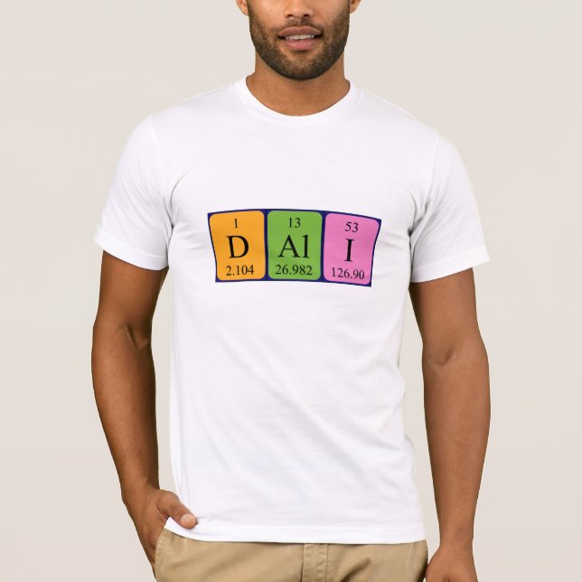 Dali Periodisk skjorta bord namn T Shirt (Framsida)