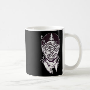 Dali Surreal - Noir Retro Ögon på Ansikte TattoArt Kaffemugg