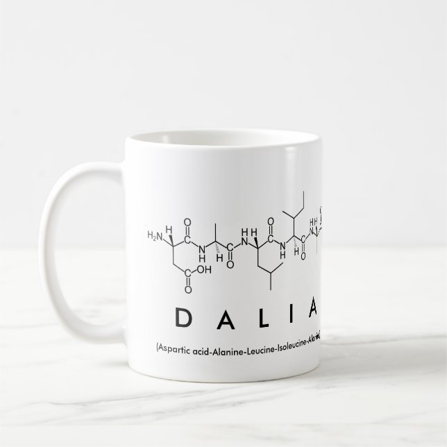 Dalia peptide namn mugg (Vänster)