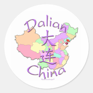 Dalian China Runt Klistermärke