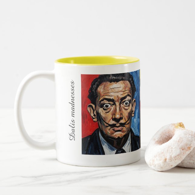 Dalies madness mug Två-Tonad mugg (Med munk)