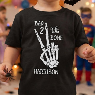 Dålig ända in i benet! Halloween 2-års födelsedags T Shirt