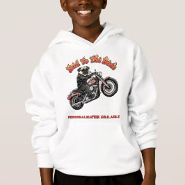 Dålig ända in i själen "Pugly Attityd" Pug Biker T Shirt