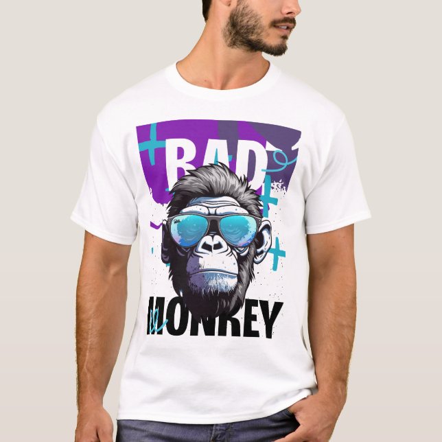 Dålig apa-attityd - Coola Gorilla Graphic Tee (Framsida)