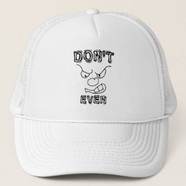 Dålig attityd Hat Arg Ansikte Keps