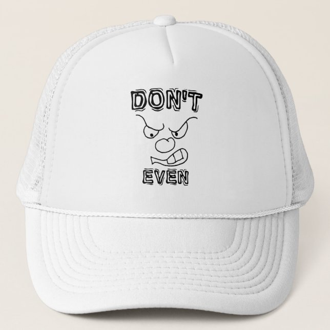 Dålig attityd Hat Arg Ansikte Keps (Framsida)