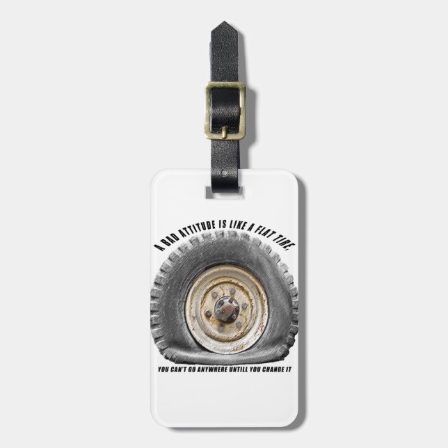 Dålig attityd som Flat Däck Bagagebricka (Vertikal Framsida)