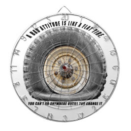 Dålig attityd som Flat Däck Darttavla