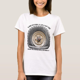 Dålig attityd som Flat Däck Tee Shirt