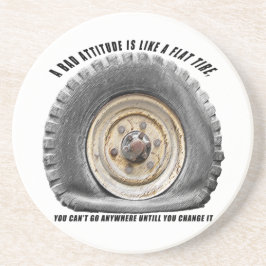 Dålig attityd som Flat Däck Underlägg Sandsten