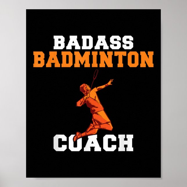 Dålig badmintontränare  poster (Framsidan)