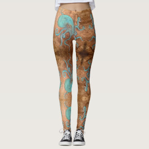 Dålig bläckfisk för strand! leggings