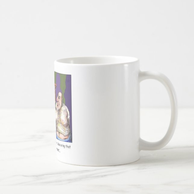 Dålig blöt t-shirt-tävling Roliga tecknade present Kaffemugg (Höger)