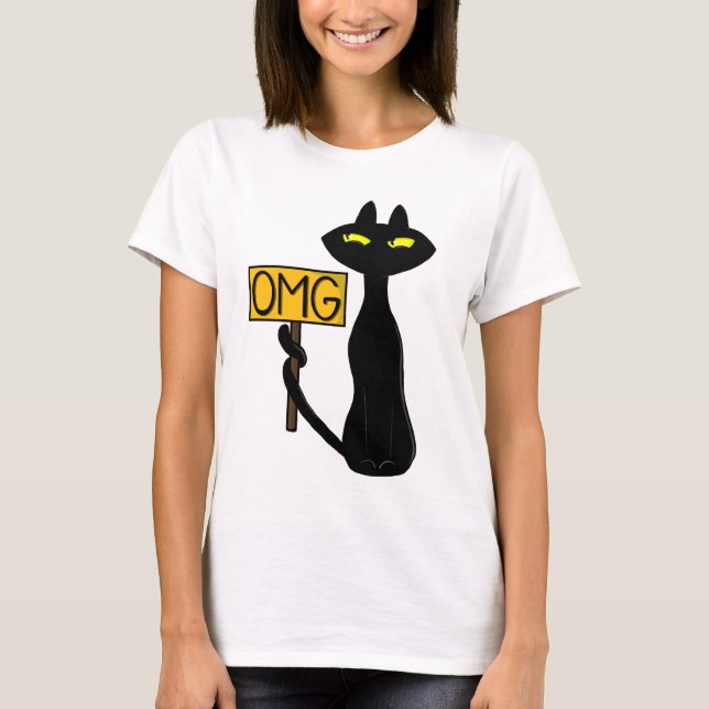 Dålig Boogie -Katten- Dam-T-shirts T Shirt (Framsida)