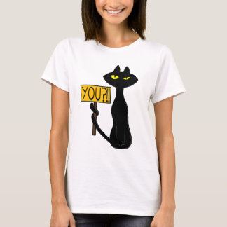 Dålig Boogie -Katten- "Du?!!" roliga T-Shirts
